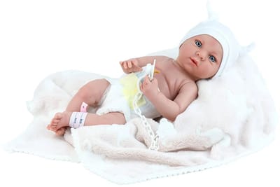 Marina - Pau pop reborn mini baby 38cm realistisch speelgoed.