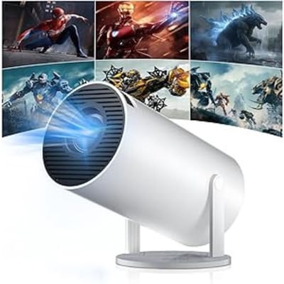 Nexvo® Draagbare beamer - Beamer - Projector - Mini Beamer - Wit -10cm x 10cm x 16cm