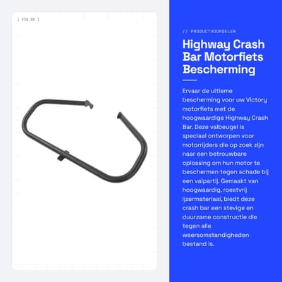 Dailygoods- Crash Bar Duurzame Ijzeren Constructie - Eenvoudige Installatie - Bescherming Motorfiets - Stijlvol Ontwerp - Roestvrij en Corrosiebestendig - Motorbeschermer