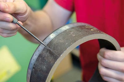 Flexibele Buisliniaal Meetinstrument voor Ronde Oppervlakken