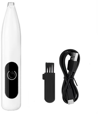KZQ Hondenpoottrimmer met LED Licht en LCD Display Laag Geluid 50dB 18 mm Verbreed Mes Waterdicht Oplaadbaar voor Honden en Katten Groen