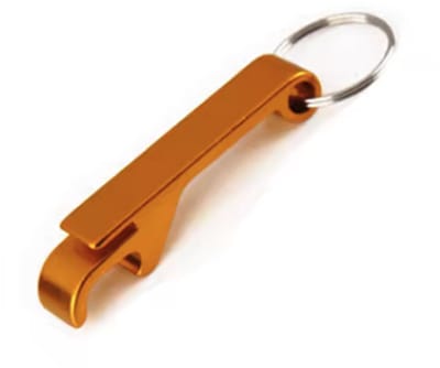 CHPN - Sleutelhanger met flesopener - Bierfles opener - Fles opener - Oranje - Bieropener Sleutelhanger - Cadeau - Keychain - Bottle opener