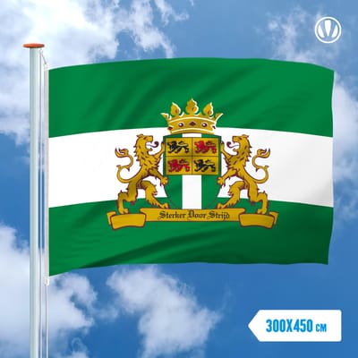 Vlag Rotterdam Sterker door Strijd 300x450cm