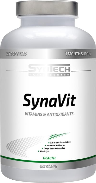 SynaVit 60caps - SynTech - Multivitamine - gezondheid - vermoeidheid - weerstand