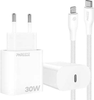 Usb C snellader geschikt voor iPhone 14 13 12 11 X 8 7 SE - 1 meter - 30W Power Delivery adapter met kabel