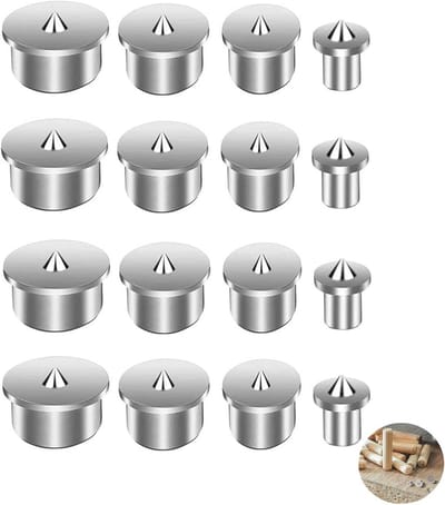 Solidchoice - 16-delige Set Houten Dowel Fixers voor Precisie Houtbewerking