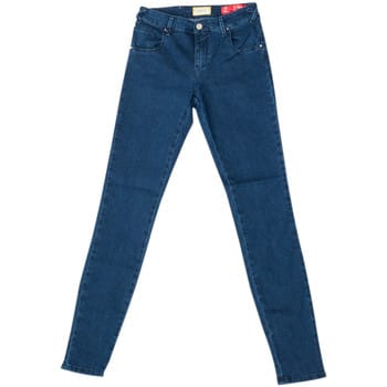 Lange denim broek met skinny afgeknipte zomen 10DB50154 vrouw