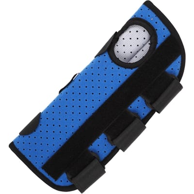 Polsbrace Medium Verstelbaar Ergonomische Carpaal Ondersteunende Brace met Spalk voor Verstuiking Rechterhand blue