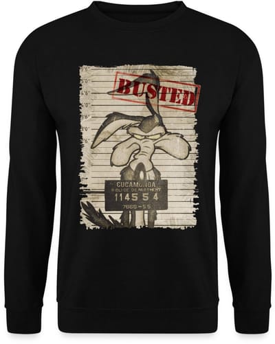 Looney Tunes Wile E. Coyote Busted Sweater Heren