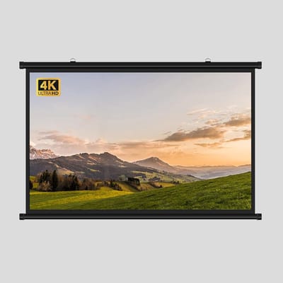 Projectiescherm - Filmscherm - Thuisbioscoop Ervaring - Kreukvrij Glasvezel - 30 inch - Wit