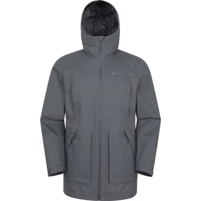 Mountain Warehouse Heren Harbour Waterdichte Jas (Grijs)