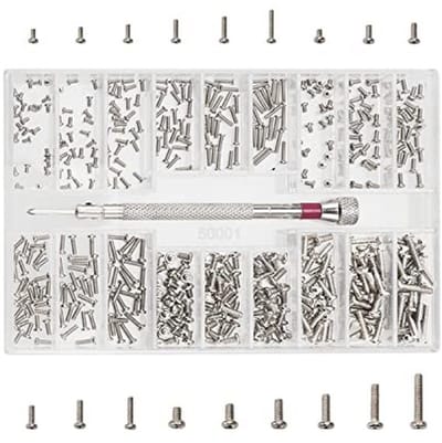 500 Stuks Micro Schroef Set - Roestvrijstalen Kleine Schroeven voor Horloges en Computers