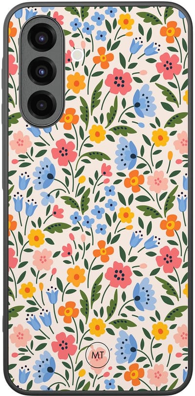 Hoesje geschikt voor Samsung Galaxy A26 - Romantische bloemen - TPU Hard Case Backcover - Multi - Mooie Telefoonhoesjes