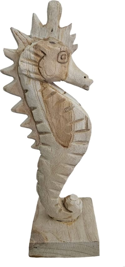 Bali-Dreams Houten zeepaardje 31x11x4cm