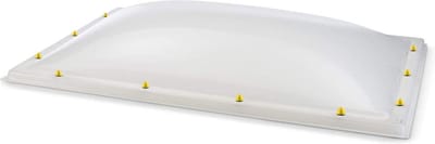 Skylux acrylaat lichtkoepel dubbelwandig - opaal 0300 x 0800 mm