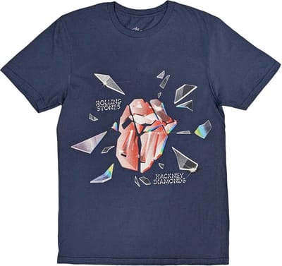 The Rolling Stones - Hackney Diamonds Explosion Heren T-shirt - S - Blauw