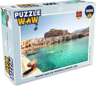 Puzzel Boot - Zee - Stad - Legpuzzel - Puzzel 1000 stukjes volwassenen
