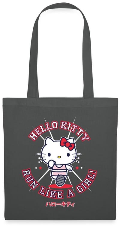 Hello Kitty Run Like A Girl Tas Van Stof Schoudertas