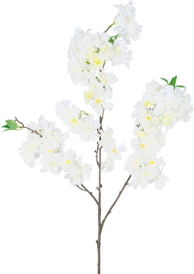 Easyplants | Kunst Kersenbloesem 106 cm wit | Zijde | Nepbloemen | wit | Onderhoudsvrij | Kant-en-klaar