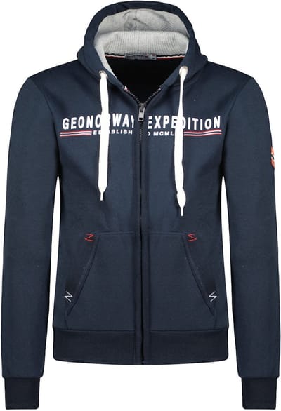 Gasille Vest Met Capuchon En Rits Blauw Geographical Norway - XXL