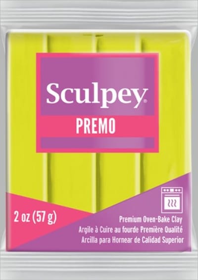 Premo fluo yellow - klei 57 gr - Sculpey