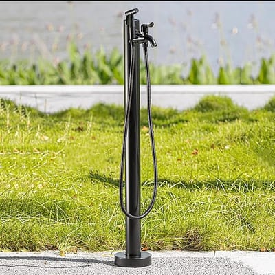 Tuinwaterkolom - Buiten kraan - Water geven - Vorstbestendig ontwerp - 60 of 95 cm - Zilver