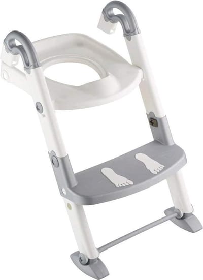 3-in-1 Toilettrainer 18-36 Maanden Montageafmetingen Opgevouwen - Grijs/Wit Rotho Babydesign