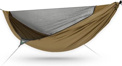 Hangmat - Schommelbed - Ontspannen Buiten - Met Klamboe - 290x140cm - Bruin