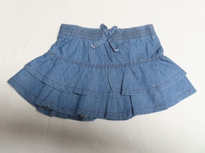 Rok - Meisjes - Blauw - Lichte jeans - 24 maand 92