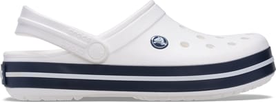 Crocs - Crocband Clogs Kids White/Navy - Maat 28-29