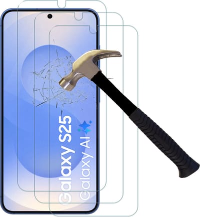 Screenprotectors geschikt voor Samsung Galaxy S25 - Arara gehard glas Tempered Glass - 3 Stuks