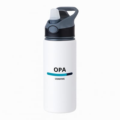 Hacebo® - opa loading waterfles met rietje zwart - Opa - ochtendkoffie laden - verjaardagscadeau - verjaardag - cadeau - cadeautje voor opa - opa artikelen - kado - geschenk - gift - water fles - 650ML