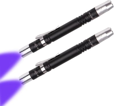 Krachtige 2-in-1 UV Zaklamp voor Huisdier Urine Detectie en Zwart Licht Inspectie (2 Stuks)