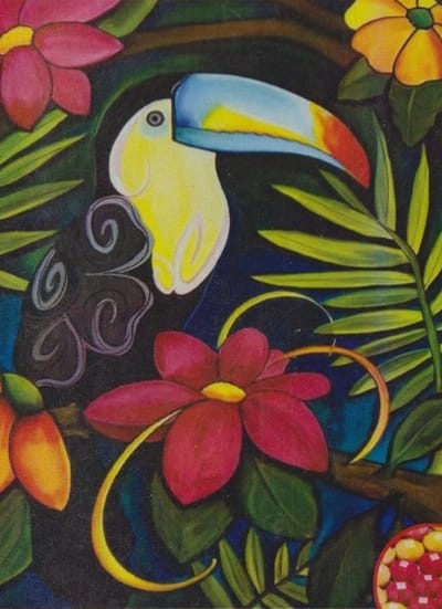 Diamond Painting Set 40x50cm - Toekan een set voor een spotprijsje - Full size ronde steentjes - Gratis verzonden - THD725