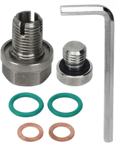 Oversized Olieafvoerplug Reparatieset voor Oliepan met RVS Draad, O-Ring en Inbussleutel - M12, M14 en M11 Formaten