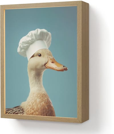 Wandlamp 30x40 cm - Oplaadbaar - Eend - Koksmuts - Cute - Vogel - Wandlampen binnen woonkamer - Slaapkamer lamp - Decoratieve nachtlamp - Vloerlamp draadloos