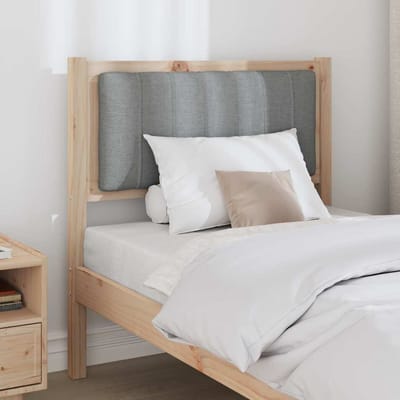 vidaXL - Gestoffeerd - hoofdbord - Bruin - 80 - cm - Massief - grenenhout