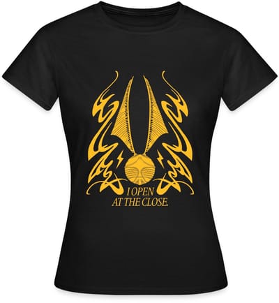 Harry Potter Gouden Snaai I Open At The Close T-Shirt Dames