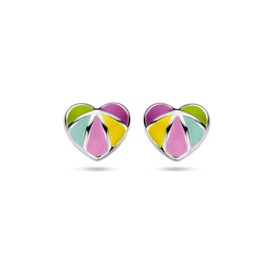 Zilveren oorknoppen hart - PSN1336985