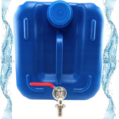 Anwicar Jerrycan voor Water - 20 L - Watercontainer met Kraantje en Dop - Waterdispenser Camping - Blauw
