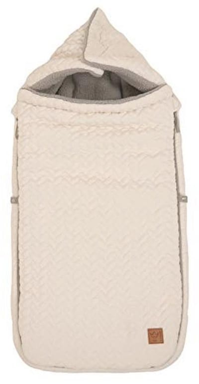 Voetenzak voor kinderwagen - Knit design, super zacht, beige