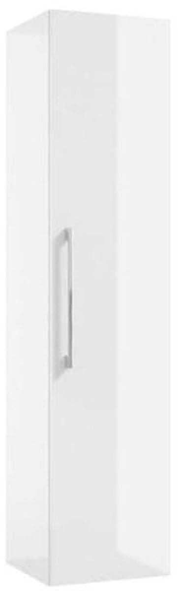Deftrans Pinia Serie - Hangende Badkamer Kolomkast - Wit Glans - 125x33cm - Zacht Sluiten
