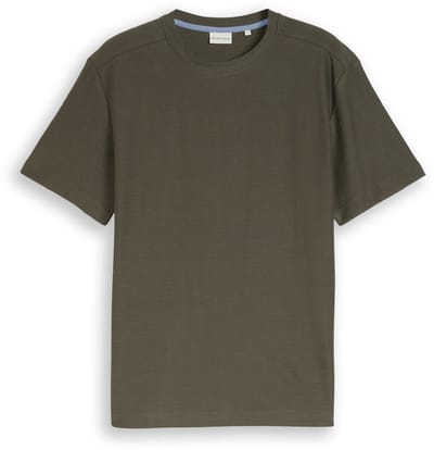 Tom Tailor - T-shirt met ottoman-structuur - Maat XXL - deep leaf green