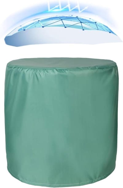 Tuinmeubelhoes Rond - Tafelzeil Buiten - Meubels Beschermen - Waterdicht 420D Oxford - 230x100 cm - Grijs