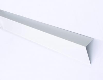 Aluminium Hoekplaat - Dakrand Afsluitplaat - Dakrand Beschermen - 90 Graden Hoek - 60 x 125 x 2000mm