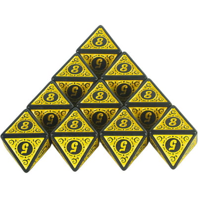 D8 Dés Polyédriques 8 Faces Set de Dés pour Jeux DND Extras pour Jeux de Dés TRPG - Dés Idéaux pour Jeux de Rôle Haute Qualité Pratique Utilisation Quotidienne