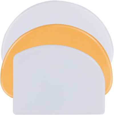 3 stuks deegschraper, deegkaart, deegsnijder, deegspatel, BPA-vrij, PE-kunststof, flexibele taartschraper, scherpe randen, siliconen, antislip deegkaart, siliconen