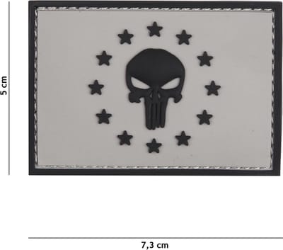 101 Inc Embleem 3D Pvc Punisher Eu Grijs   20013