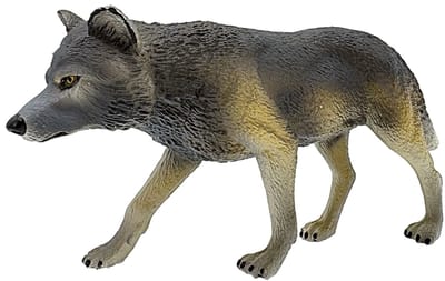 Bullyland 63460 – Speelfiguur Wolf – ca. 11cm – levensecht en detailrijk vormgegeven – ideaal als educatief speelfiguur, decoratie of klein cadeautje voor kinderen vanaf 3 jaar