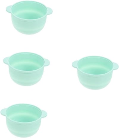 Harsverwarmer Binnenpot - Silicagel Oven - Ontharen Thuis - Met Handvat - 4 Stuks - Lichtgroen